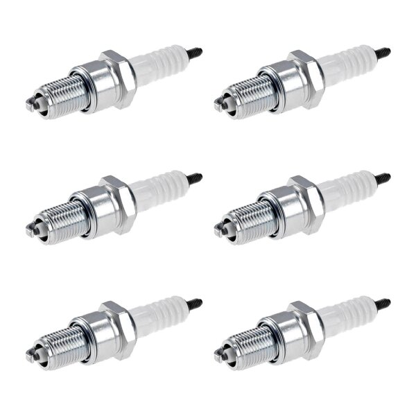 6 Spark Plugs with flat seal seat NGK IAM expertise for e.g. LANCIA DELTA