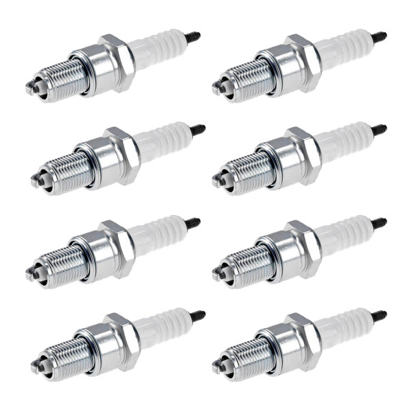 8 Spark Plugs with flat seal seat NGK IAM expertise for e.g. LANCIA DELTA