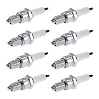 8 Spark Plugs with flat seal seat NGK IAM expertise for...
