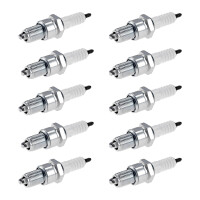 10 Spark Plugs with flat seal seat NGK IAM expertise for...
