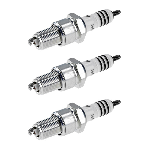 3 Spark Plugs with flat seat NGK Iridium IX suitable for e.g. LANCIA DELTA