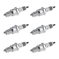 6 Spark Plugs with flat seat NGK Iridium IX suitable for...