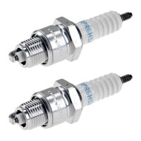 2 Spark Plugs with flat seal seat NGK aftermarket...