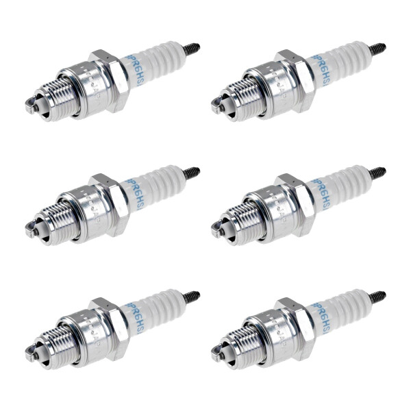 6 Spark Plugs with flat seal seat NGK aftermarket expertise for HONDA