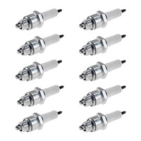 10 Spark Plugs with flat seal seat NGK IAM expertise for...