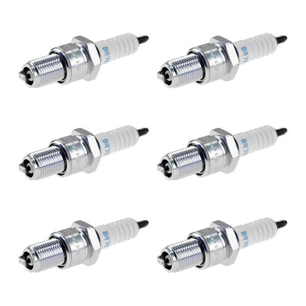 6 Spark Plugs with flat seat NGK suitable for e.g. MITSUBISHI STARION