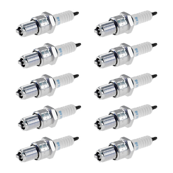 10 Spark Plugs with flat seat NGK suitable for e.g. MITSUBISHI STARION