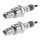 2 Spark Plugs interference suppressed 5 kOhm NGK Iridium IX for e.g. ALFA ROMEO