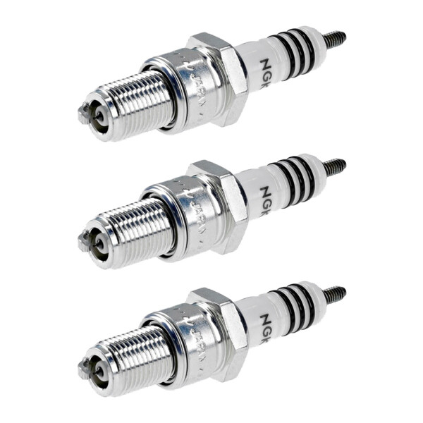 3 Spark Plugs interference suppressed 5 kOhm NGK Iridium IX for e.g. ALFA ROMEO