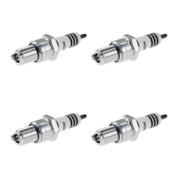 4 Spark Plugs interference suppressed 5 kOhm NGK Iridium IX for e.g. ALFA ROMEO