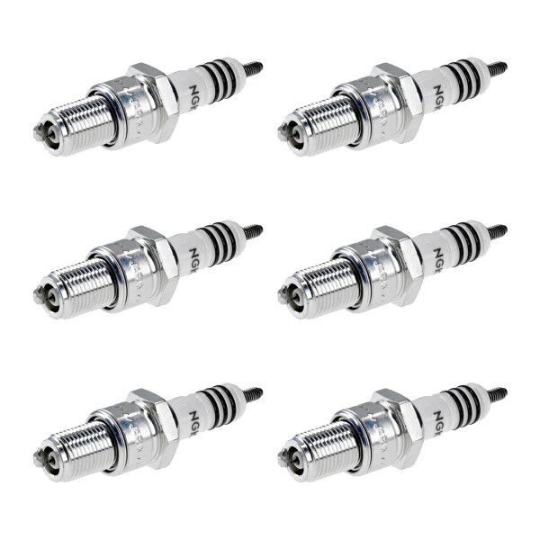 6 Spark Plugs interference suppressed 5 kOhm NGK Iridium IX for e.g. ALFA ROMEO