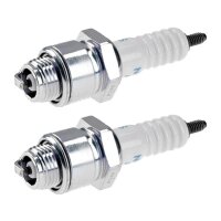 2 Spark Plugs with flat seal seat NGK aftermarket...