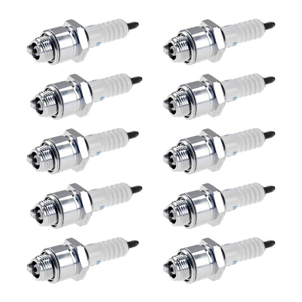 10 Spark Plugs with flat seal seat NGK aftermarket expertise for OPEL DIPLOMAT