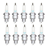 10 Spark Plugs with flat seal seat NGK Quick for HONDA...