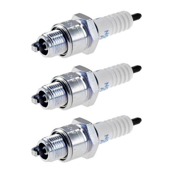 3 Spark Plugs with flat seal seat NGK aftermarket expertise for HONDA and others