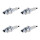 4 Spark Plugs with flat seal seat NGK aftermarket expertise for HONDA and others