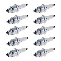 10 Spark Plugs with flat seal seat NGK IAM expertise for...
