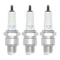 3 Spark Plugs with flat seal seat NGK IAM expertise for...