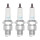 3 Spark Plugs with flat seal seat NGK IAM expertise for YAMAHA and others
