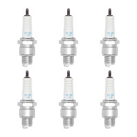 6 Zündkerzen mit Flachdichtsitz NGK...