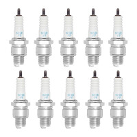10 Spark Plugs with flat seal seat NGK IAM expertise for...
