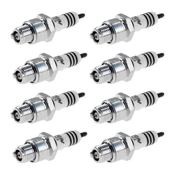 8 Spark Plugs suppressed 5 kOhm NGK Iridium IX for e.g. VW TRANSPORTER