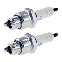 2 Spark Plugs with flat seal seat NGK aftermarket...