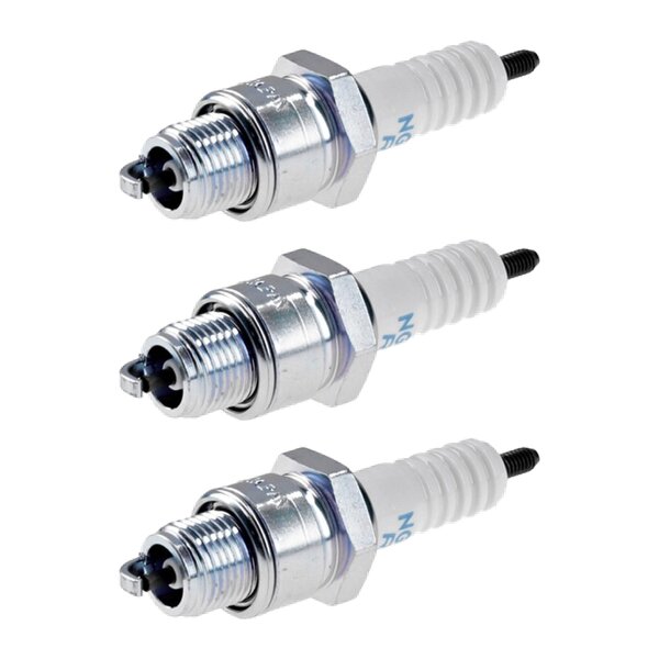 3 Spark Plugs with flat seal seat NGK aftermarket expertise for HONDA