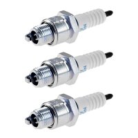 3 Spark Plugs with flat seal seat NGK aftermarket...