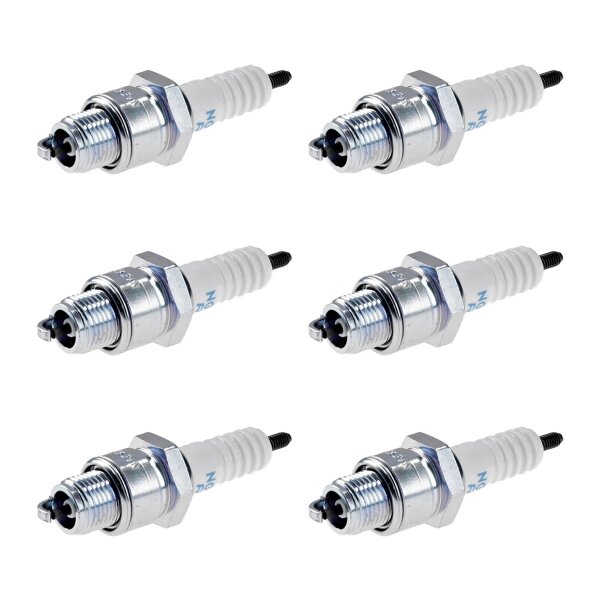 6 Spark Plugs with flat seal seat NGK aftermarket expertise for HONDA