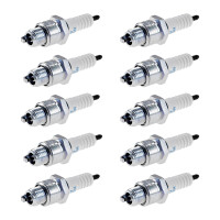 10 Spark Plugs with flat seal seat NGK aftermarket...