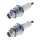 2 Spark Plugs with flat seal seat NGK aftermarket expertise for HONDA and others