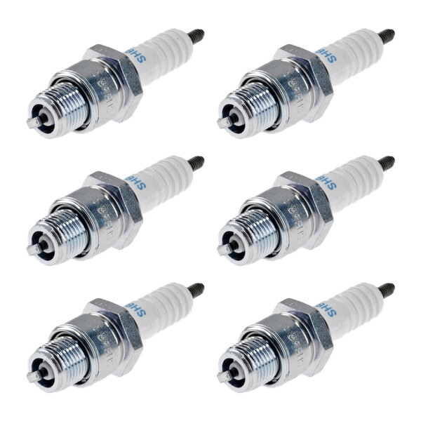 6 Spark Plugs with flat seal seat NGK aftermarket expertise for HONDA and others