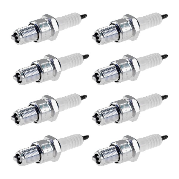 8 Spark Plugs interference suppressed 5 kOhm NGK for YAMAHA and others