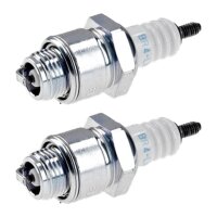 2 Spark Plugs with flat seal seat NGK IAM expertise for...