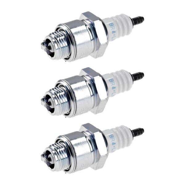 3 Spark Plugs with flat seal seat NGK IAM expertise for KAWASAKI and others