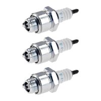 3 Spark Plugs with flat seal seat NGK IAM expertise for...