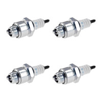 4 Spark Plugs with flat seal seat NGK IAM expertise for...