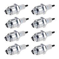 8 Spark Plugs with flat seal seat NGK IAM expertise for...