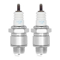 2 Spark Plugs with flat seal seat NGK aftermarket...