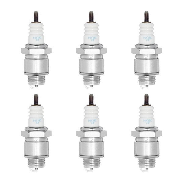 6 Spark Plugs with flat seal seat NGK aftermarket expertise for AGRIA and others