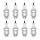 8 Spark Plugs with flat seal seat NGK aftermarket expertise for AGRIA and others