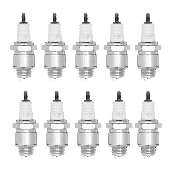 10 Spark Plugs with flat seal seat NGK IAM expertise for AGRIA and others