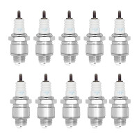 10 Spark Plugs with flat seal seat NGK IAM expertise for...