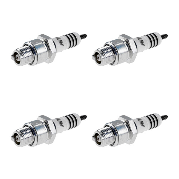 4 Spark Plugs with flat seal seat NGK IAM-Expertise Iridium IX for YAMAHA