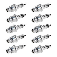 10 Spark Plugs with flat seal seat NGK IAM-Expertise...