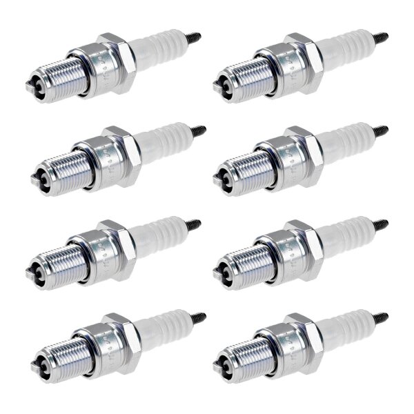 8 Spark Plugs fixed SAE connection NGK IAM expertise for various vehicles