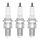 3 Spark Plugs with flat seal seat NGK IAM expertise for KAWASAKI and others
