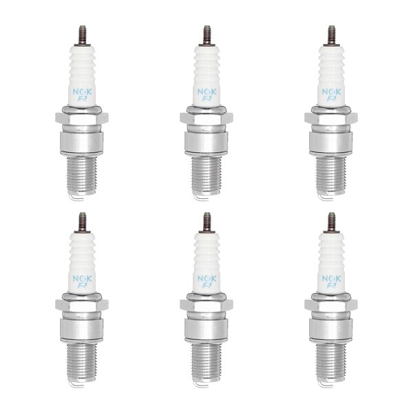 6 Spark Plugs with flat seal seat NGK IAM expertise for KAWASAKI and others