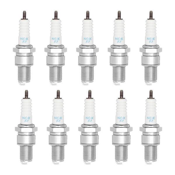10 Spark Plugs with flat seal seat NGK IAM expertise for KAWASAKI and others